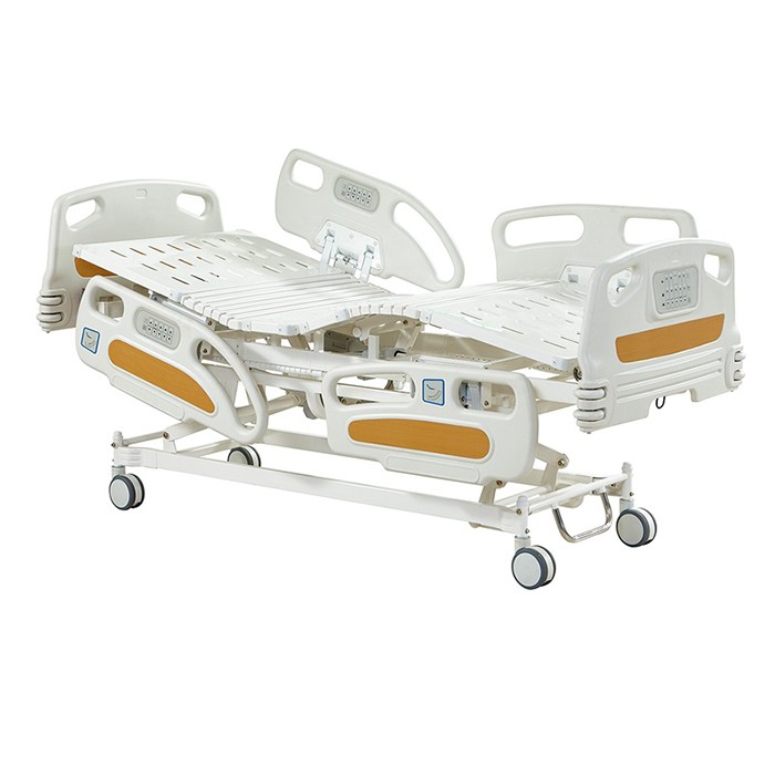 ICU 5 Functions Electric Hospital Bed With Built In Control Panel