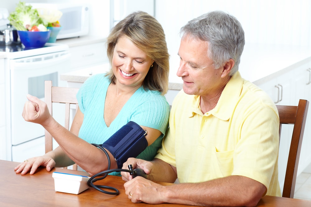 Normal blood pressure readings according to age.